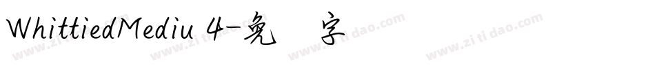WhittiedMediu 4字体转换